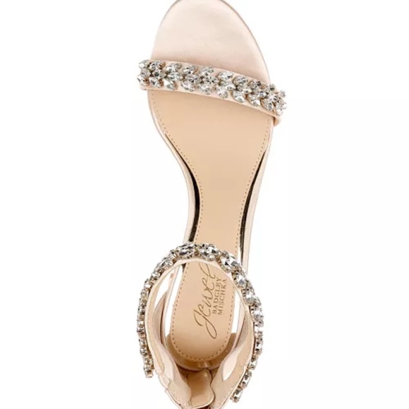 Jewel Badgley Mischka Bronwen Block Heel Evening Sandals - Picture 4 of 14